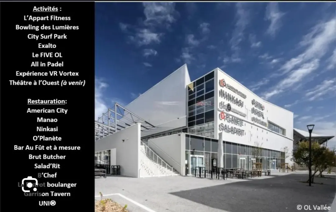 Cosy Decines Groupama Stadium-Ldlc Arena Climatise 公寓 德希内斯·尚皮埃